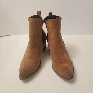 Very Volatile Raya Camel  Suede Ankle  Boots  size 8